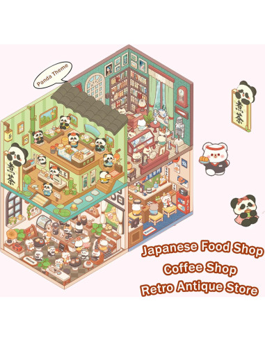 Stickers 3D WUUPCKY para Crear Escenas de Animales - 20 Piezas