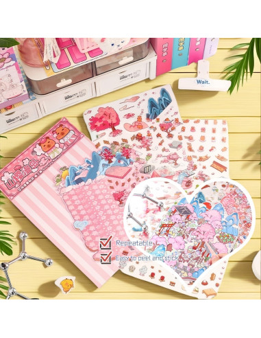 Pegatinas 3D DIY de Casa Affoto - 4 Conjuntos Creativos