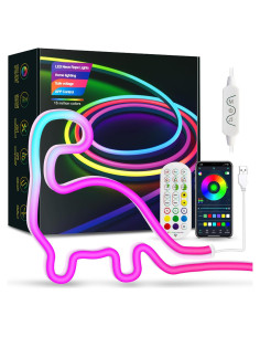 Tira de Luces LED Neón RGBICW 5m con Control APP Bluetooth