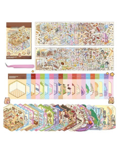 20 Sets Stickers 3D DIY Casa Creativos para Aliviar Estrés