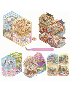 20 Sets Stickers 3D DIY Casa Creativos para Aliviar Estrés 2