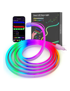 Luces de Cuerda de Neón RGB 1.95m Hongyou con App y Música