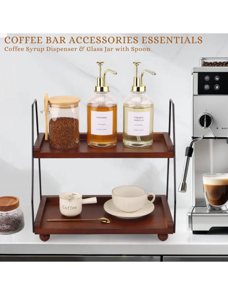 Set de Dispensadores de Jarabe para Bar de Café - 2 Pcs 500 ml