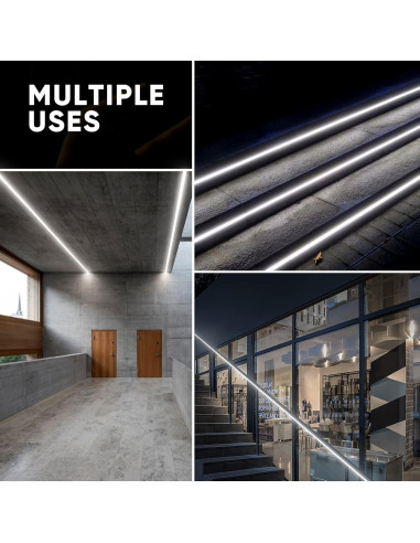 Luces de Cuerda LED Neón Shine Decor 150FT IP65 6500K Frío