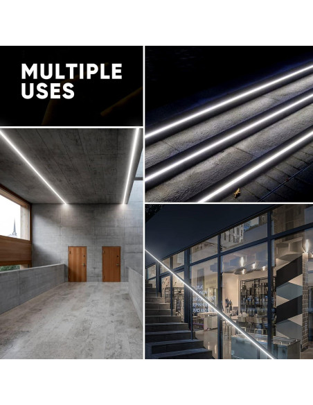 Luces de Cuerda LED Neón Shine Decor 150FT IP65 6500K Frío