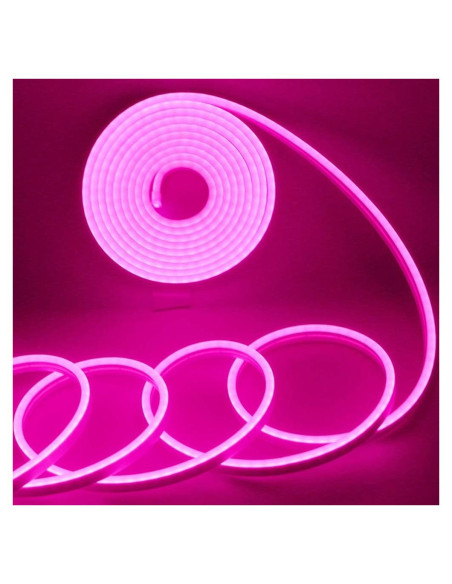 Tira LED de neón rosa 5M EverBright 600 LEDs IP67