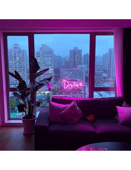 Tira LED de neón rosa 5M EverBright 600 LEDs IP67