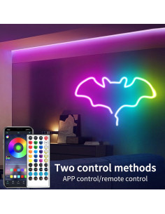 Tira de luces LED de neón 10m Segrass RGB DC 24V a prueba de agua 2