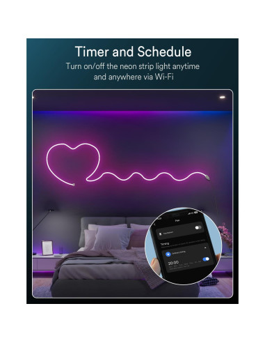 Luces de Cuerda Neón Inteligentes Ligency 5m RGBW IP65