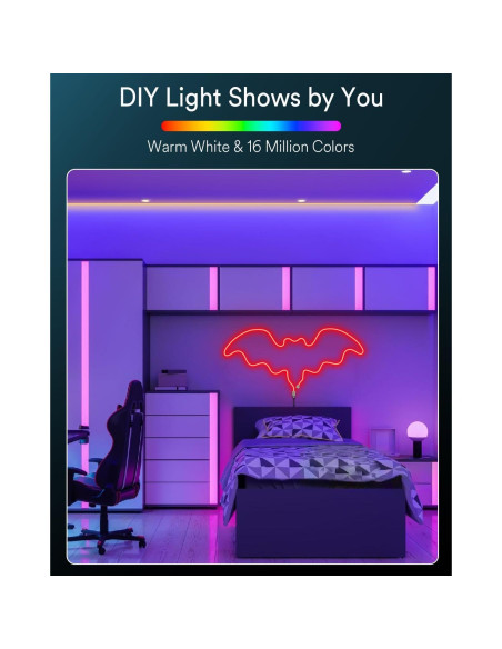 Luces de Cuerda Neón Inteligentes Ligency 5m RGBW IP65