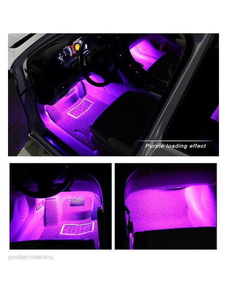 Tira de Luz LED Rosa para Coche EJ's SUPER CAR 4pcs IP65