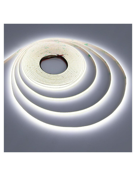 Tira LED COB 5V 5mm Blanca Fría 6000K 400 LEDs/m 5m