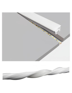 Canal LED de Silicona KSDLMPA 5M IP67 10x10mm para Tiras