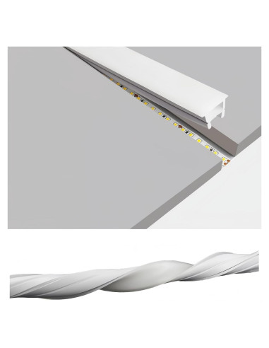 Canal LED de Silicona KSDLMPA 5M IP67 10x10mm para Tiras