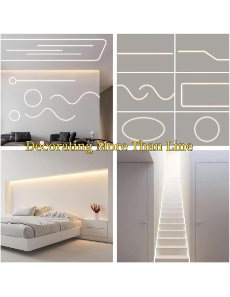 Canal LED de Silicona KSDLMPA 5M IP67 10x10mm para Tiras