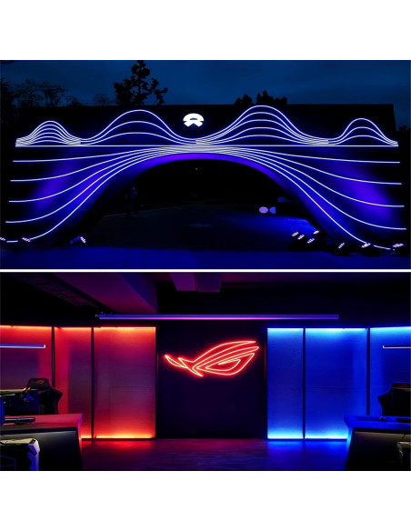 Canal LED de Silicona KSDLMPA 5M IP67 10x10mm para Tiras