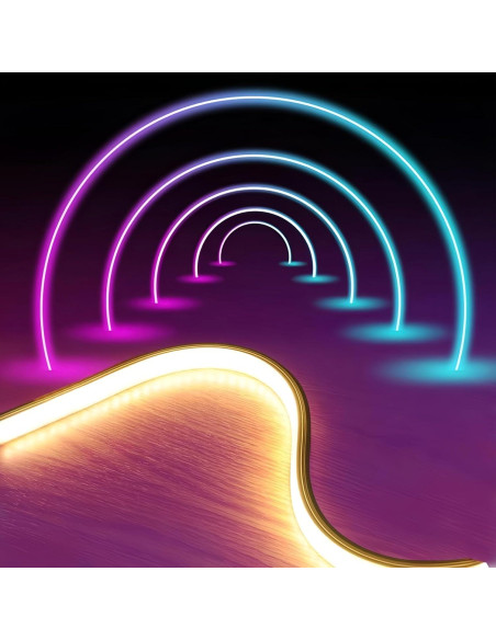 Canal LED de Silicona KSDLMPA 5M IP67 10x10mm para Tiras