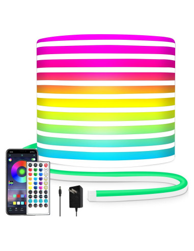 Tira de Luz LED Neón 10m RGB Segrass IP65 Control Remoto