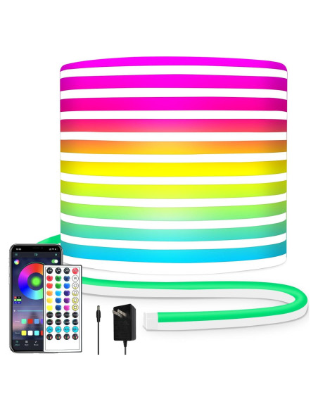 Tira de Luz LED Neón 10m RGB Segrass IP65 Control Remoto