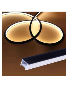 Canal LED de Silicona Flexible KSDLMPA 5M para Tira 10x10mm