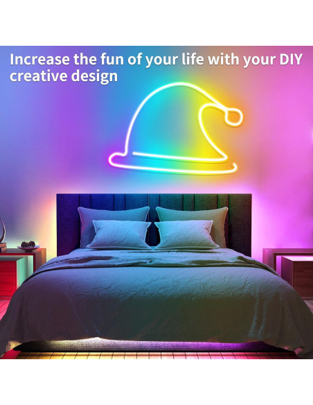 Tira de Luz LED Neón 10m RGB Segrass IP65 Control Remoto