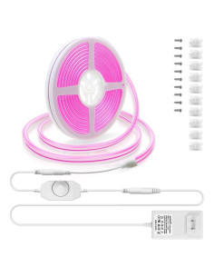 Tira de Luces LED Neón Rosa ALITOVE 5M Regulable IP67