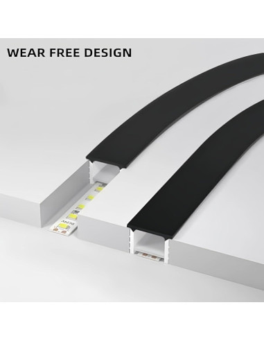 Canal LED de Silicona Flexible KSDLMPA 5M para Tira 10x10mm