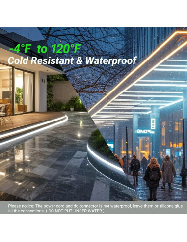 Tira LED de neón JOYLIT 24V 5M 240LEDs/M 3000K Blanco cálido