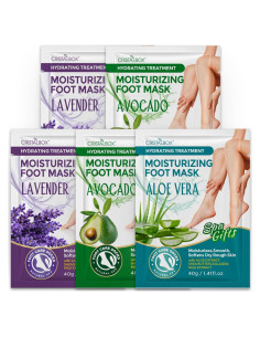 Mascarilla Hidratante para Pies Cristalbox 5 Paquetes 31 cm