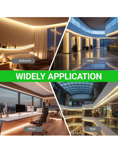 Tira LED de neón JOYLIT 24V 5M 240LEDs/M 3000K Blanco cálido