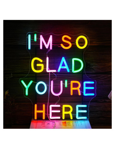 Letrero de Neón LED Regulable BNEMCEZH Multicolor 36.8x32 cm