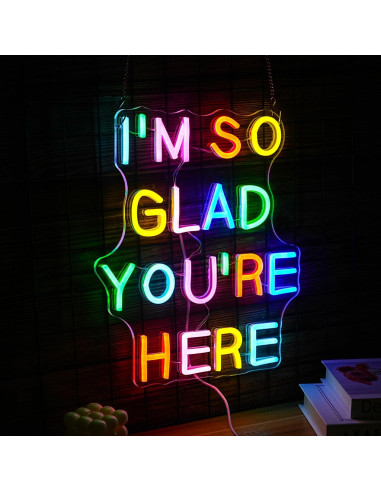 Letrero de Neón LED Regulable BNEMCEZH Multicolor 36.8x32 cm