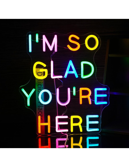 Letrero de Neón LED Regulable BNEMCEZH Multicolor 36.8x32 cm