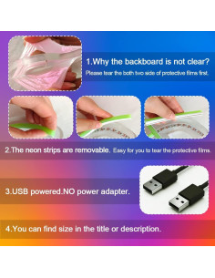 Letrero de Luz de Neón LED SYLHOME Felicitaciones 40x19 cm USB 2