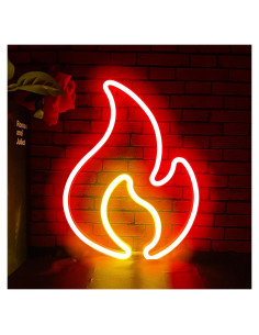 Luz de Neón LED BK-Neon Life Llama USB Batería 30x23cm