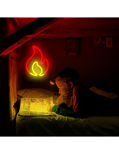 Luz de Neón LED BK-Neon Life Llama USB Batería 30x23cm