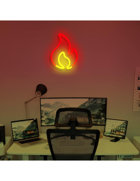 Luz de Neón LED BK-Neon Life Llama USB Batería 30x23cm