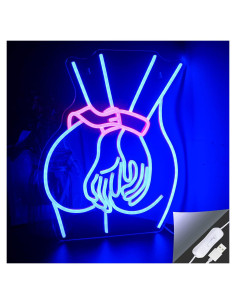 Luz de Neón Looklight Dama LED 43.3x32.8cm Decoración