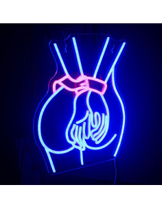 Luz de Neón Looklight Dama LED 43.3x32.8cm Decoración 2