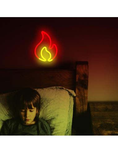 Luz de Neón LED BK-Neon Life Llama USB Batería 30x23cm