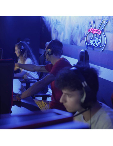 Luz de Neón Looklight Dama LED 43.3x32.8cm Decoración