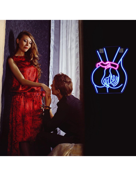 Luz de Neón Looklight Dama LED 43.3x32.8cm Decoración