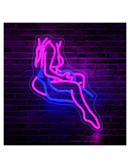 Señal de Neón Rosa Dama JGHTURIE para Decoración de Pared