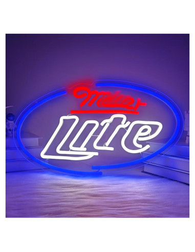Luz de Neón LED Cerveza Miller para Decoración de Pared