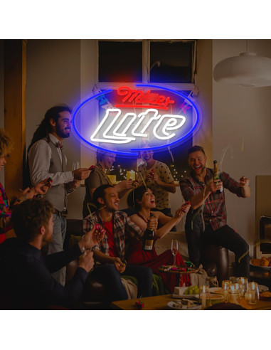 Luz de Neón LED Cerveza Miller para Decoración de Pared