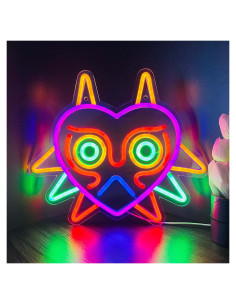 Cartel LED Neon Majora's Mask GGK 35.8x31 cm Decoración