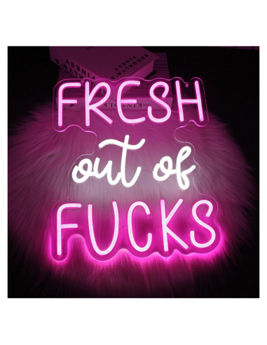 Luz de Neón Rosa LED Whfobfe Decoración de Pared USB 43.4x33.8cm