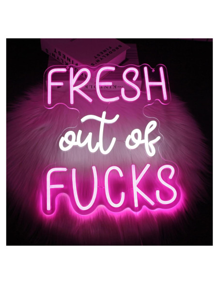 Luz de Neón Rosa LED Whfobfe Decoración de Pared USB 43.4x33.8cm