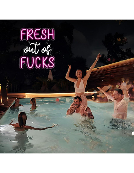 Luz de Neón Rosa LED Whfobfe Decoración de Pared USB 43.4x33.8cm