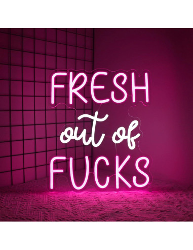 Luz de Neón Rosa LED Whfobfe Decoración de Pared USB 43.4x33.8cm